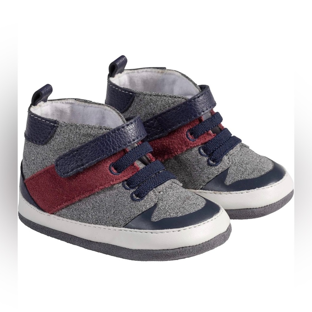 Robeez Stars & Bars Mini Shoe (Infant) Size 9 to 12 months like new